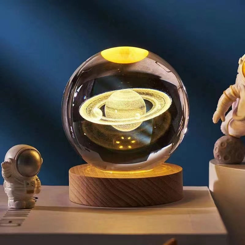 Crystal Ball 3D Solar System Night Light