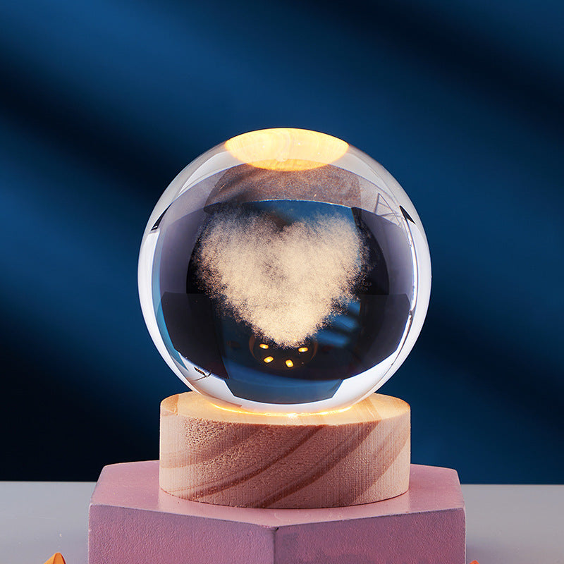 Crystal Ball 3D Solar System Night Light