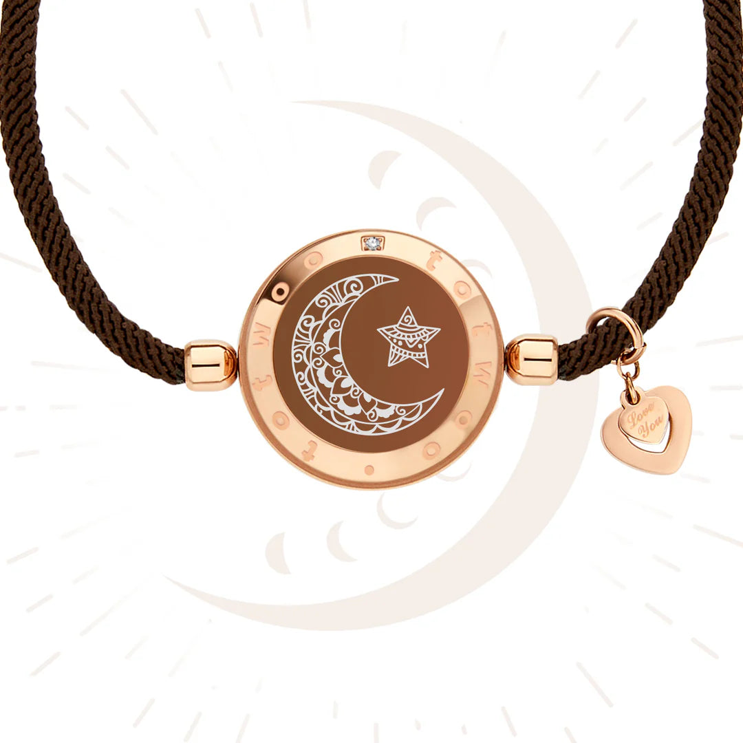 Couple Leather Rope Snake Bone Induction Interactive Bracelet
