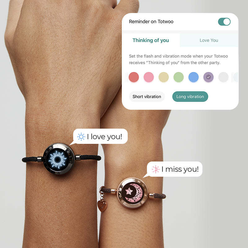 Couple Leather Rope Snake Bone Induction Interactive Bracelet