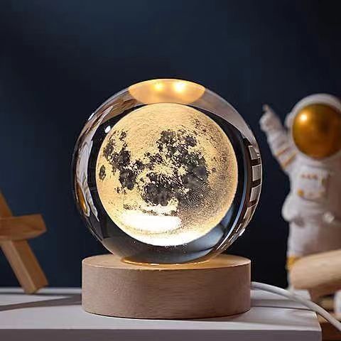 Crystal Ball 3D Solar System Night Light