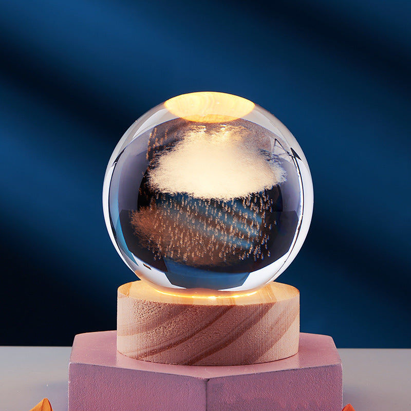 Crystal Ball 3D Solar System Night Light