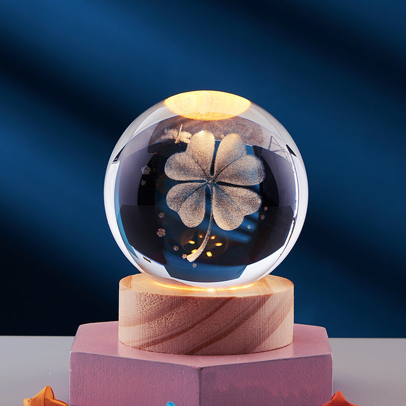 Crystal Ball 3D Solar System Night Light