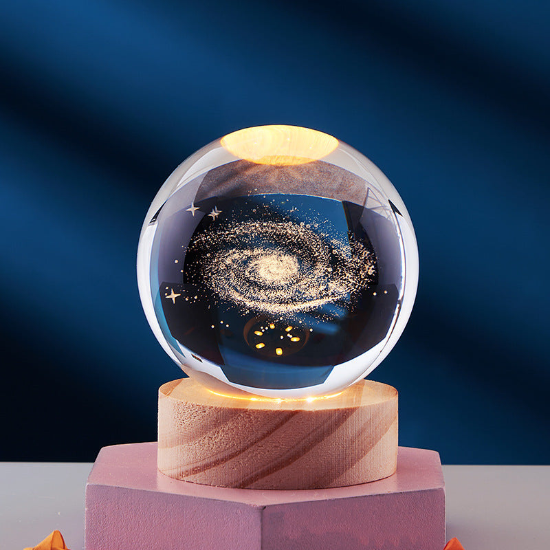Crystal Ball 3D Solar System Night Light